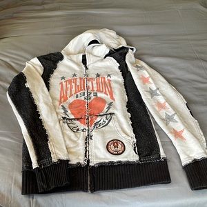 Affliction zip up hoodie